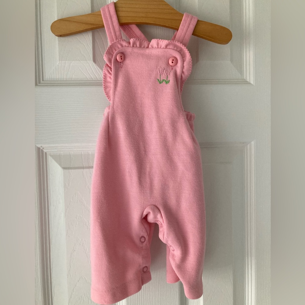 Vintage Carter’s Knit Overalls Pink 6Months